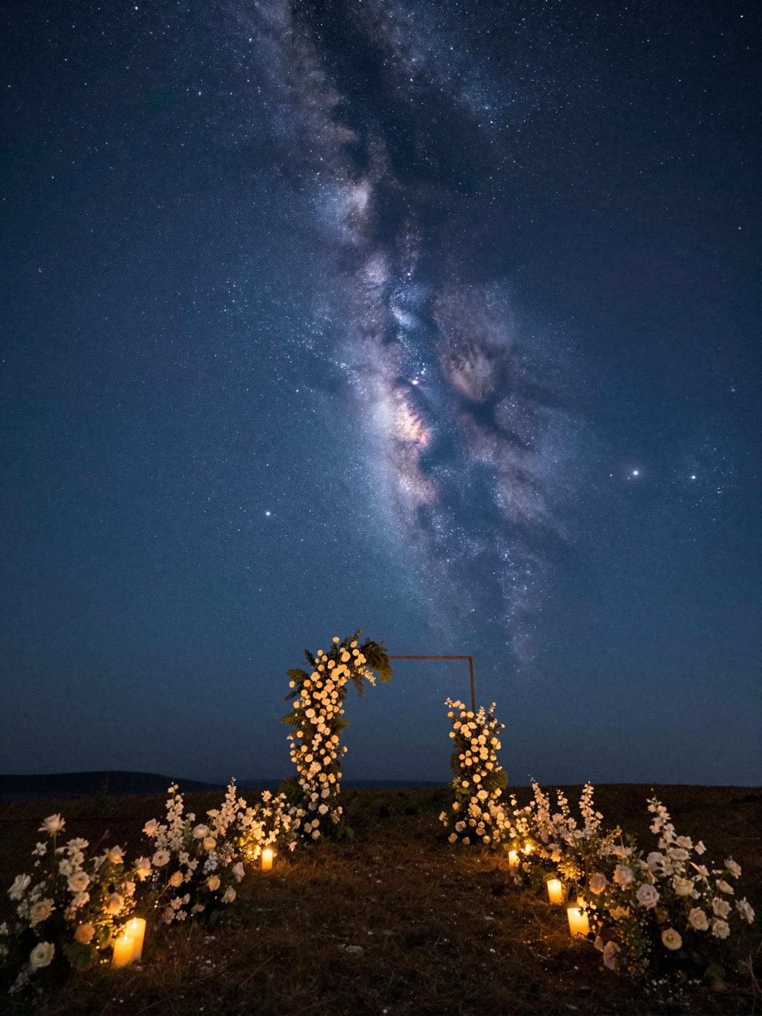 Floral ceremony arch