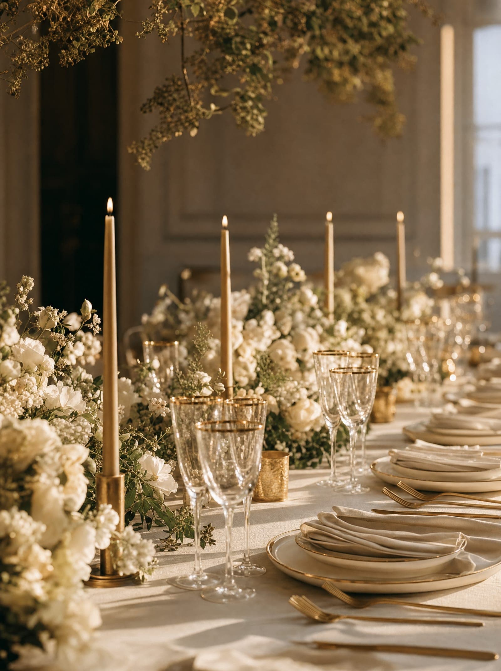 Reception table setting