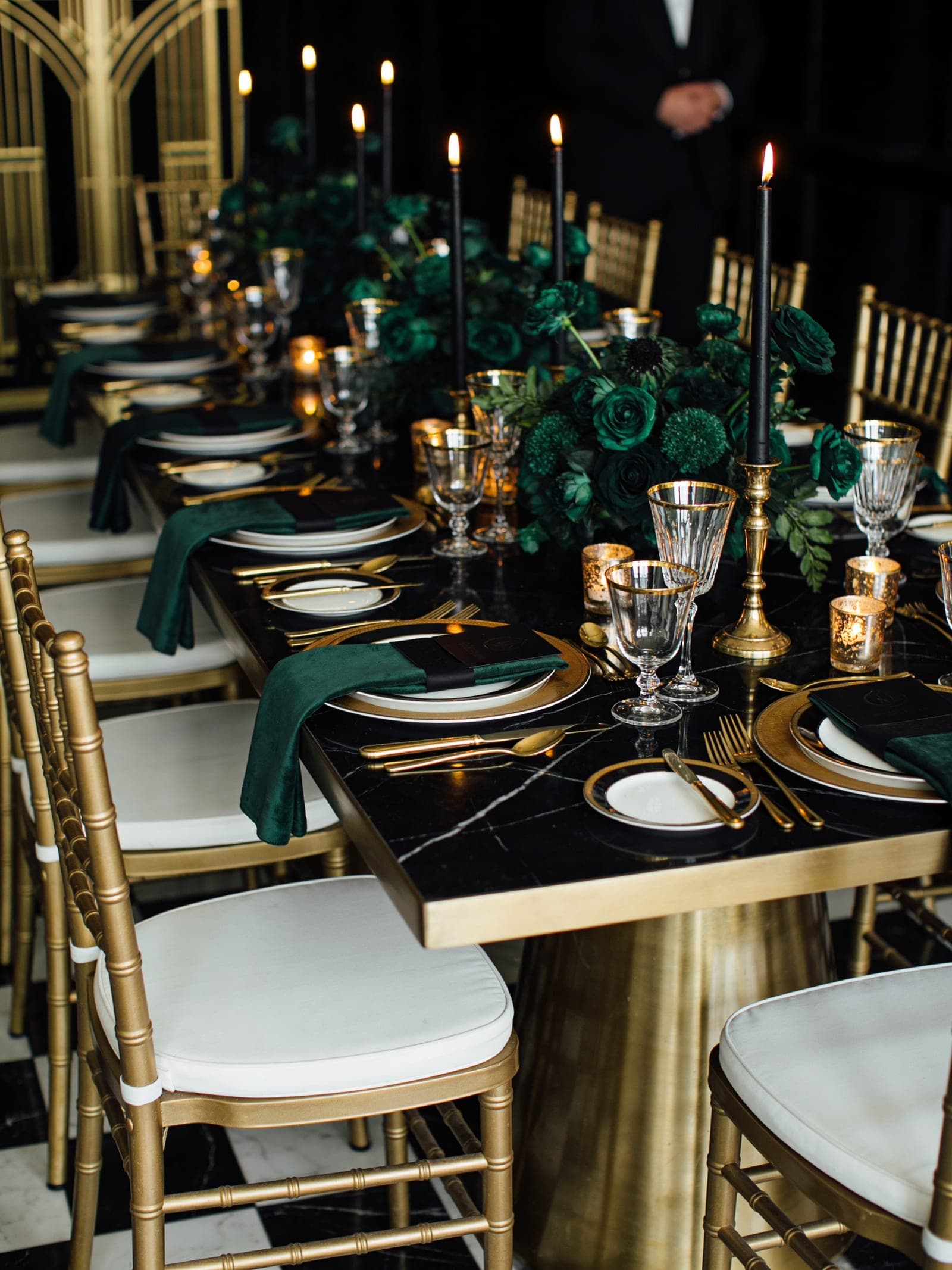 Reception table setting