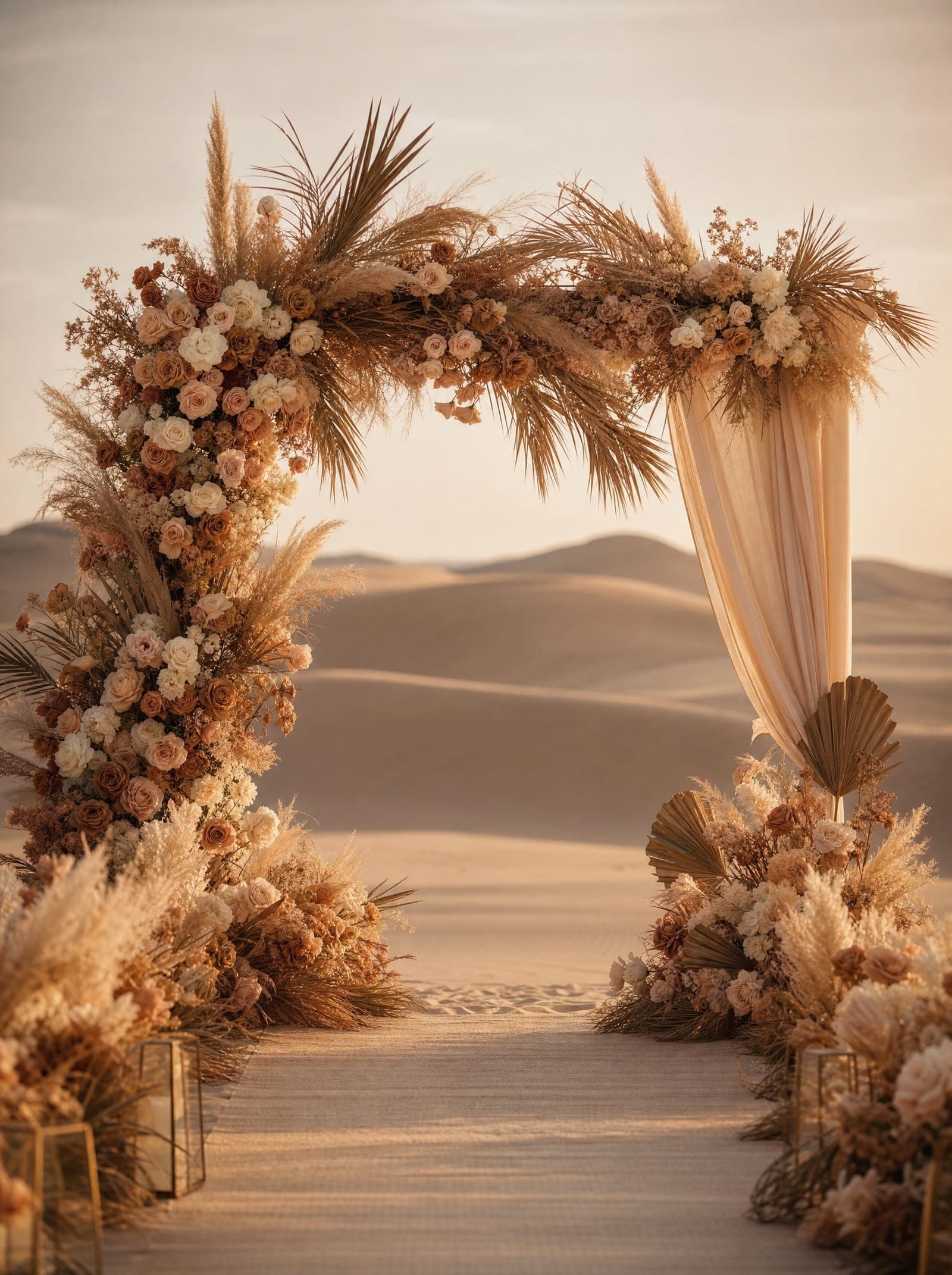 Floral ceremony arch