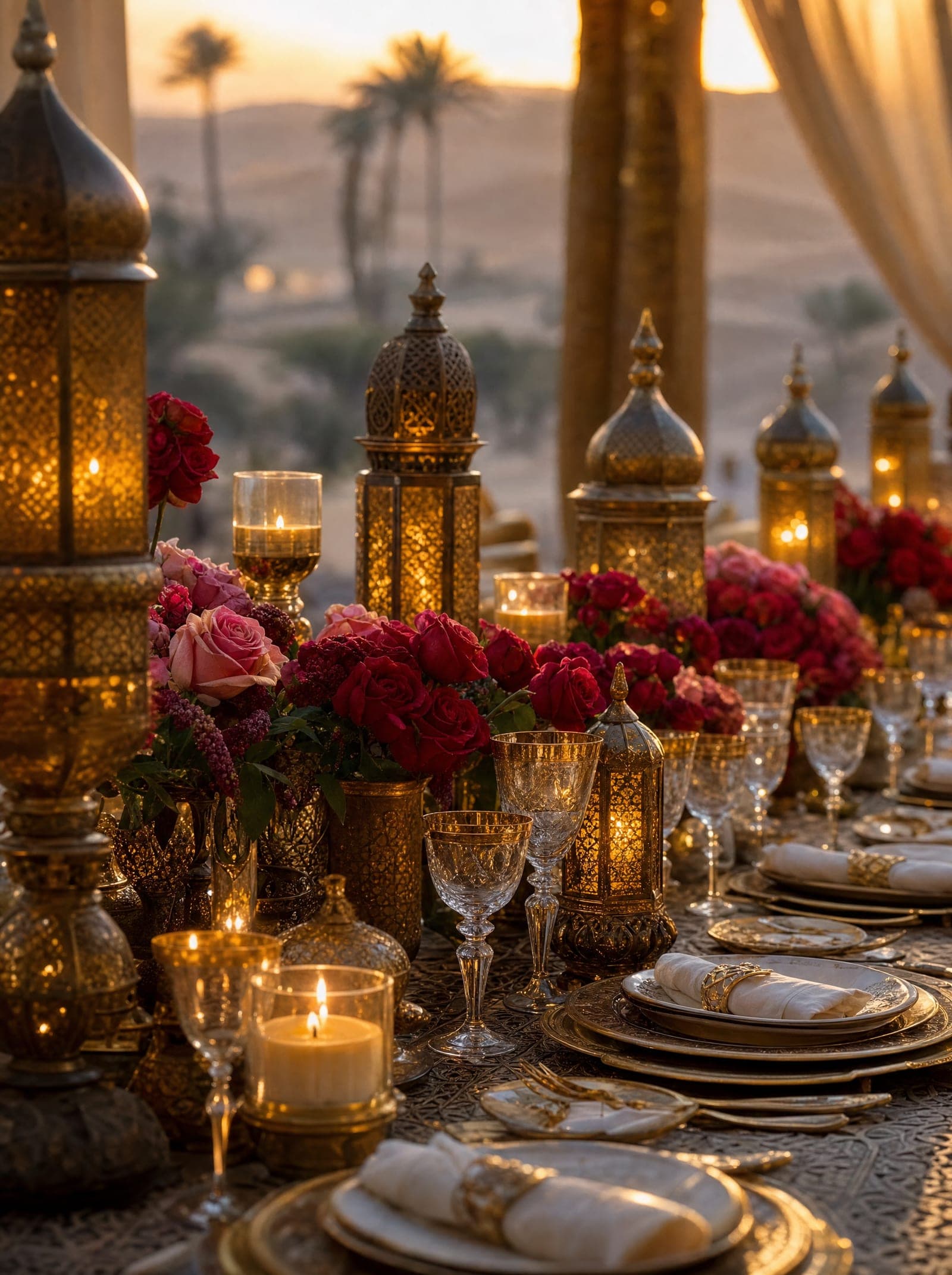 Reception table setting