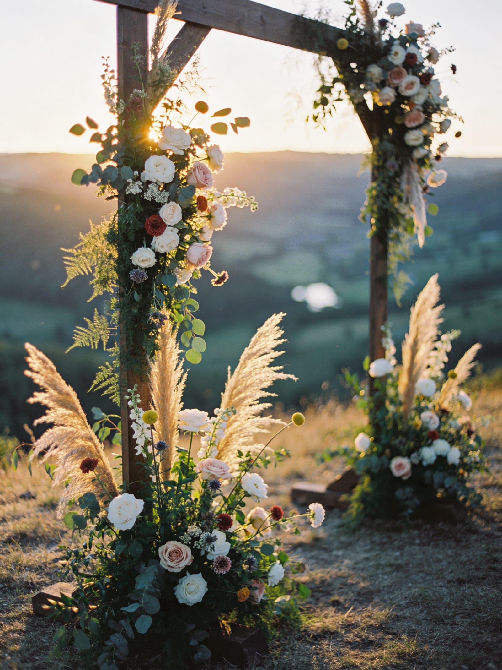 Floral ceremony arch